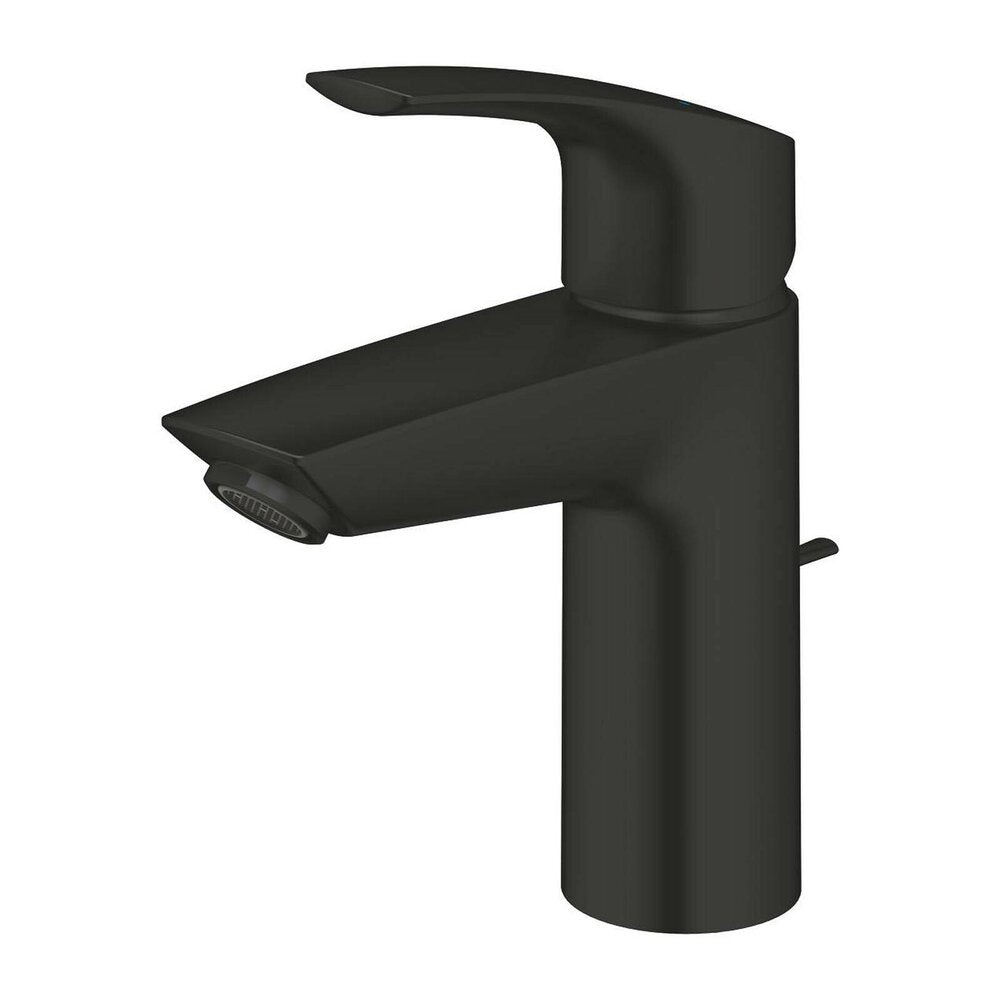 Смесител за мивка с един лост, матово черно, Grohe Eurosmart New S
