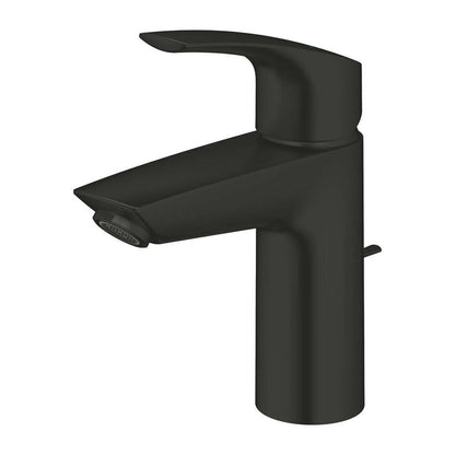 Смесител за мивка с един лост, матово черно, Grohe Eurosmart New S