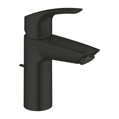 Смесител за мивка с един лост, матово черно, Grohe Eurosmart New S