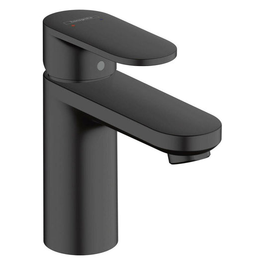 Hansgrohe Vernis Blend 100 Matte Black Sink Faucet with Pop-Up Drain