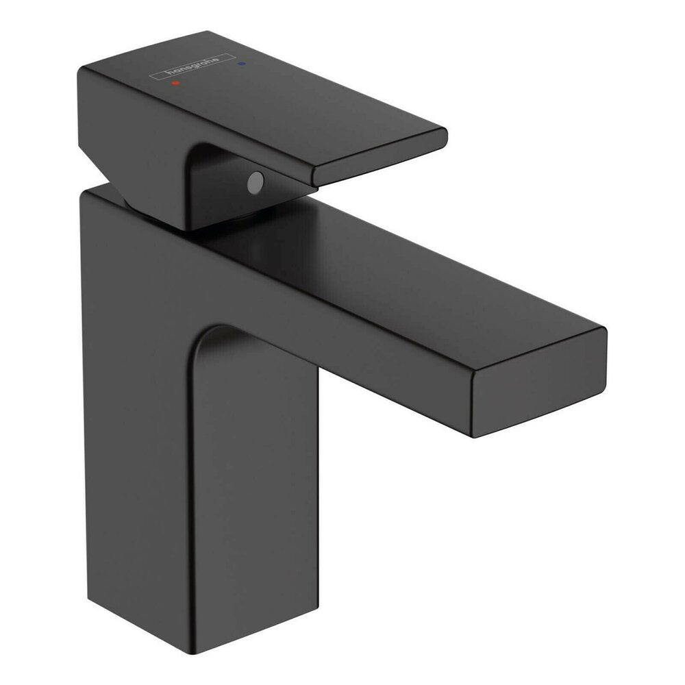 Hansgrohe Vernis Shape 100 Matte Black Basin Mixer with Pop-Up Waste