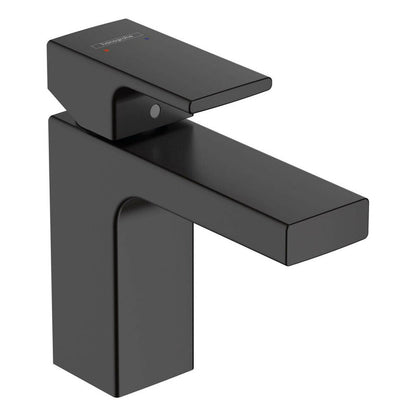 Hansgrohe Vernis Shape 100 Matte Black Basin Mixer with Pop-Up Waste