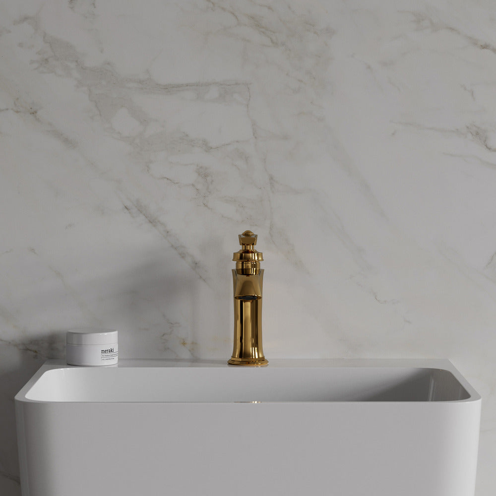 Omnires Armance Sink Faucet in Gold