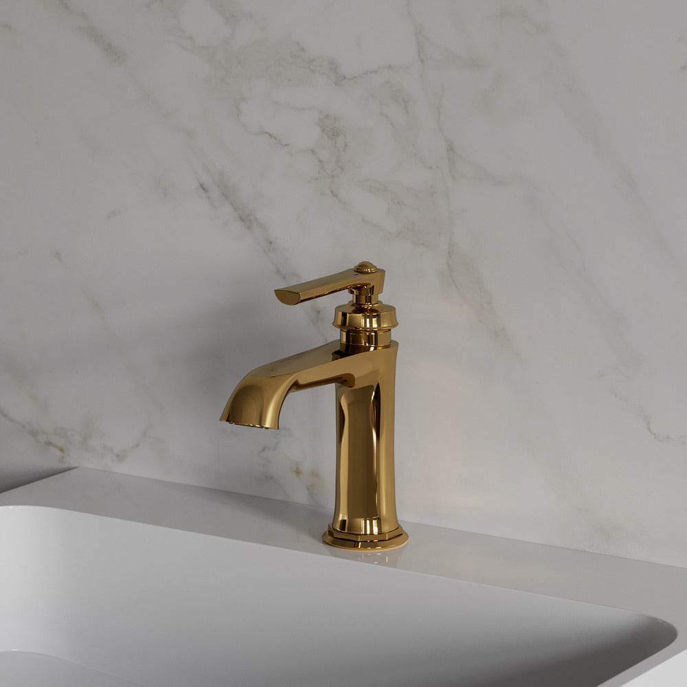 Omnires Armance Sink Faucet in Gold
