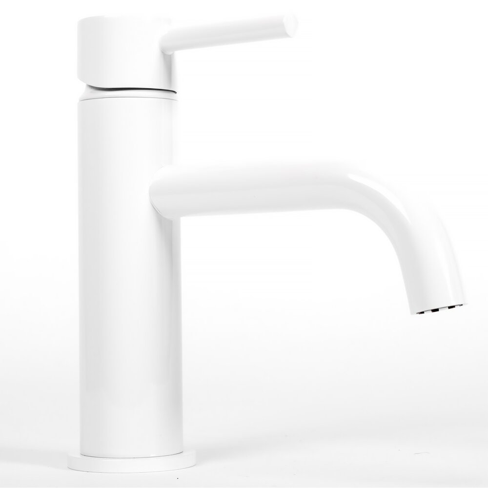 Rea Lungo Single-Handle Sink Faucet White