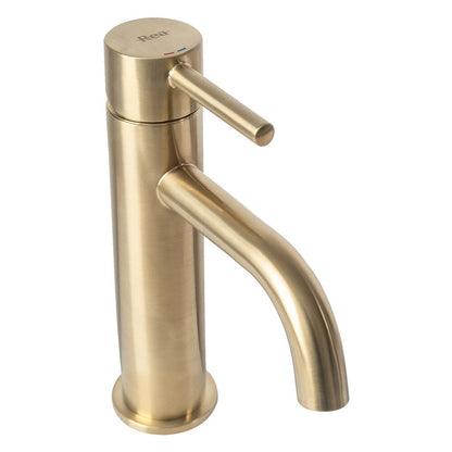 Rea Lungo Single-Handle Bathroom Faucet in Brushed Gold