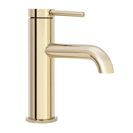 Rea Spot Glossy Gold Basin Mixer