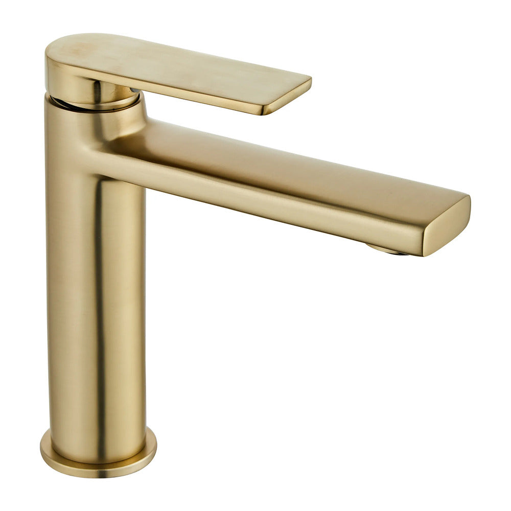 Rea Verso Basin Mixer in Brushed Gold