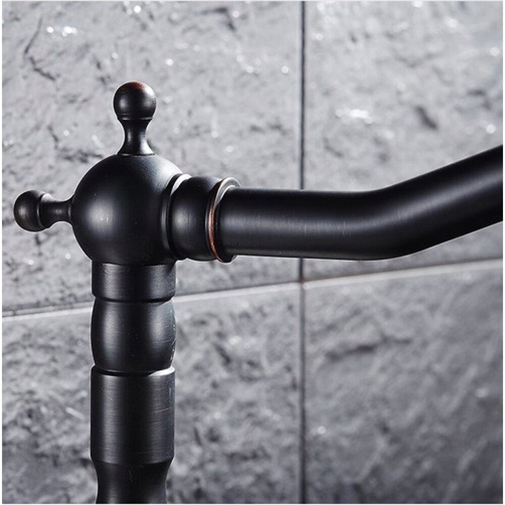 Rea Bona Matte Black Retro Basin Mixer