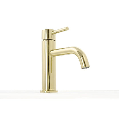 Rea Lungo Glossy Gold Basin Mixer
