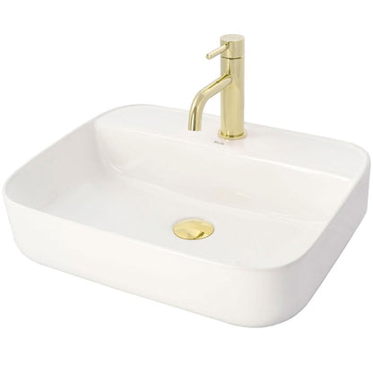 Rea Lungo Glossy Gold Basin Mixer