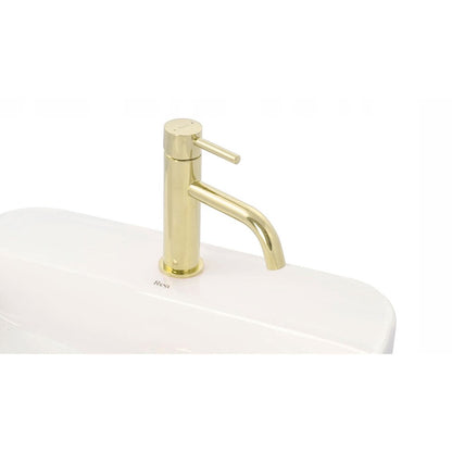 Rea Lungo Glossy Gold Basin Mixer