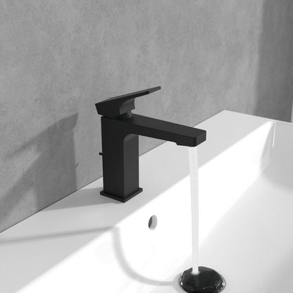 Смесител за умивалник Villeroy&Boch Architectura Square черен мат с Pop-Up вентил