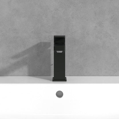 Смесител за умивалник Villeroy&Boch Architectura Square черен мат с Pop-Up вентил