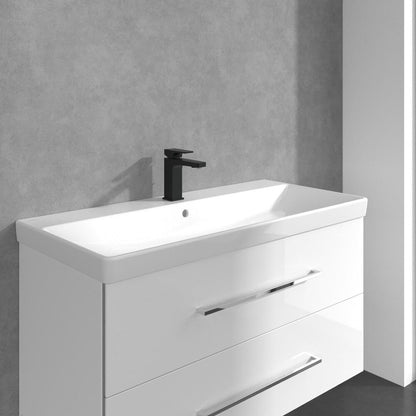 Смесител за умивалник Villeroy&Boch Architectura Square черен мат с Pop-Up вентил