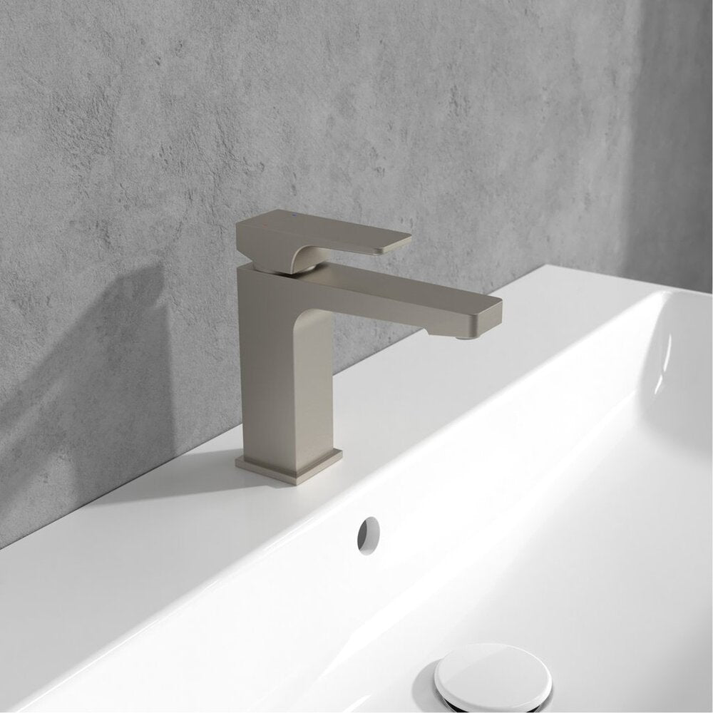 Смесител за мивка Villeroy&Boch Architectura Square с brushed nickel покритие