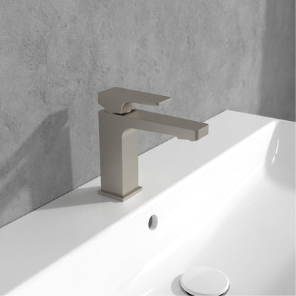 Смесител за мивка Villeroy&Boch Architectura Square с brushed nickel покритие