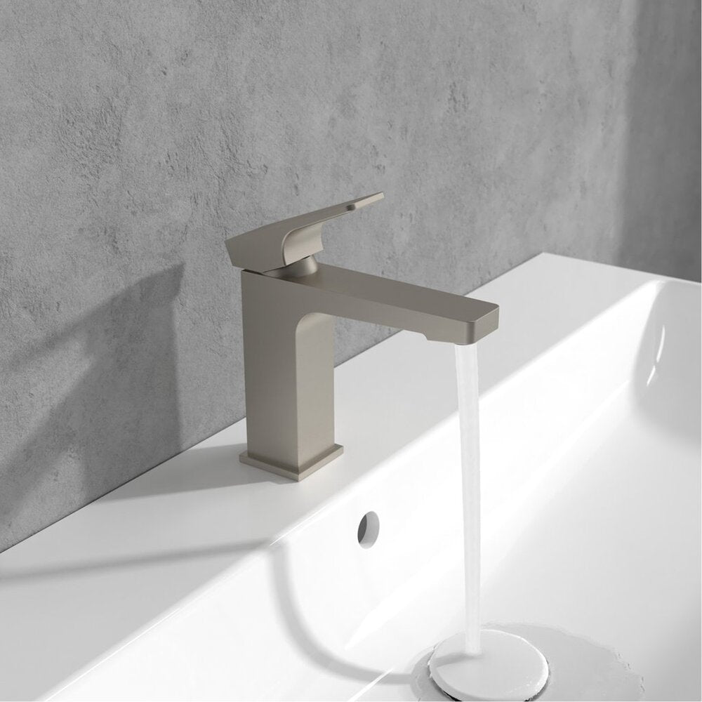 Смесител за мивка Villeroy&Boch Architectura Square с brushed nickel покритие