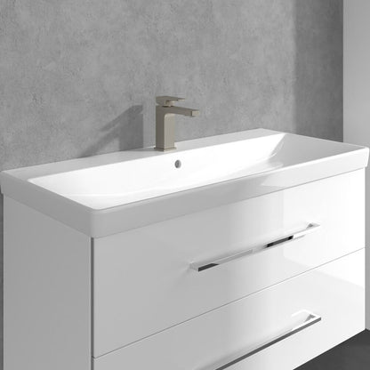 Смесител за мивка Villeroy&Boch Architectura Square с brushed nickel покритие