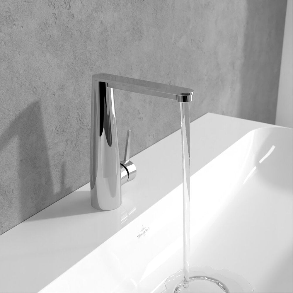 Смесител за мивка Villeroy&Boch Conum с един лост хром гланц с Push-Open вентил