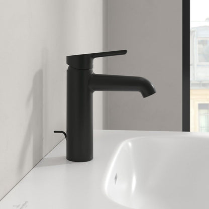 Смесител за мивка Villeroy&Boch Skyla матово черен с Pop-Up вентил
