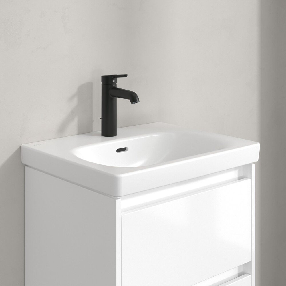 Смесител за мивка Villeroy&Boch Skyla матово черен с Pop-Up вентил