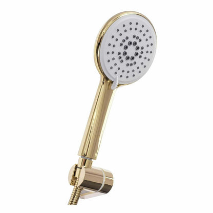 Rea Mayson Glossy Gold Bathtub Faucet with Shower Set