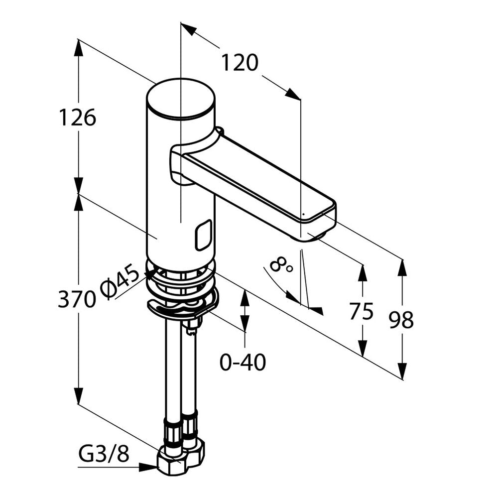 Kludi Zenta Sensor Basin Mixer