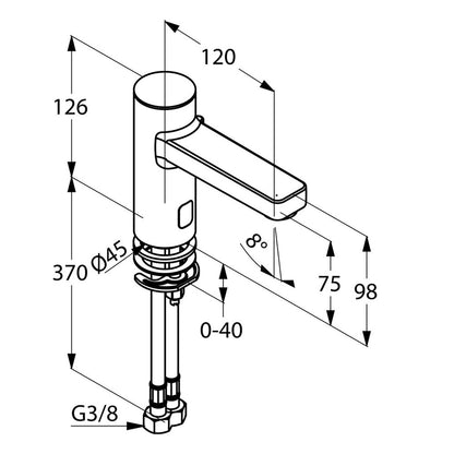 Kludi Zenta Sensor Basin Mixer
