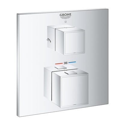 Grohtherm Cube Concealed Shower Valve with Two Outlets