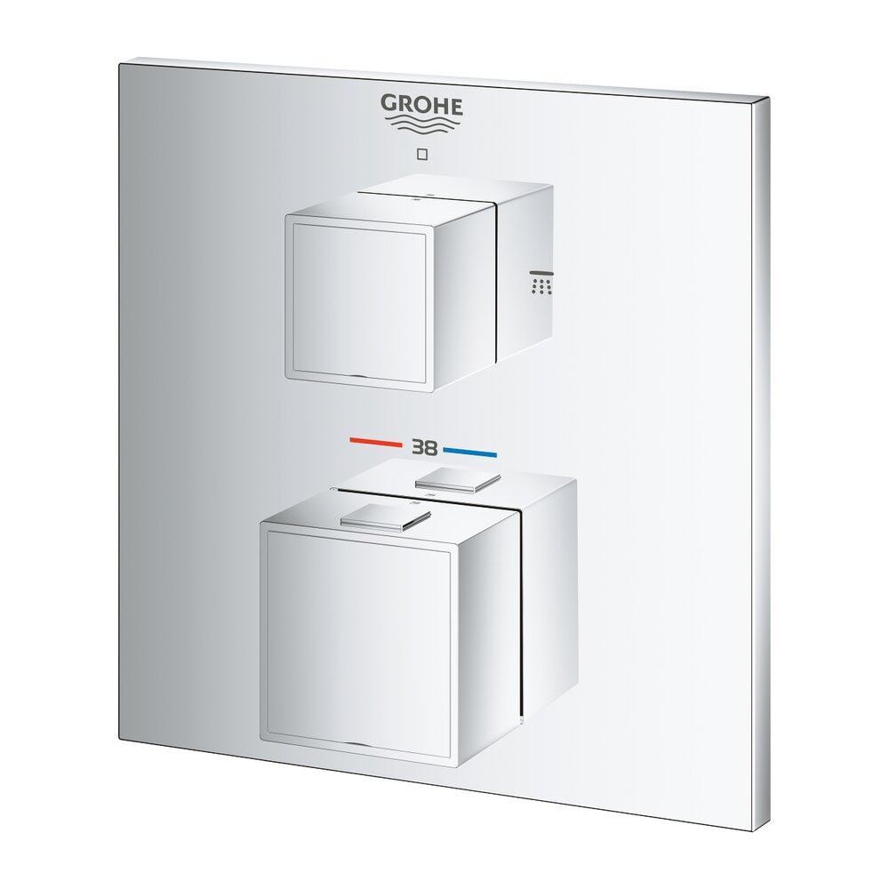 Grohtherm Cube Concealed Shower Valve with Two Outlets