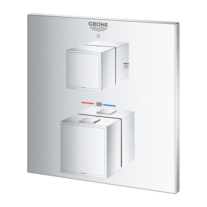 Grohtherm Cube Concealed Shower Valve with Two Outlets