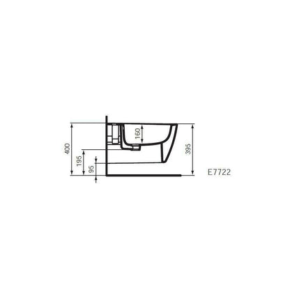 Ideal Standard Connect Wall-Hung Bidet with Completely Hidden Fixing