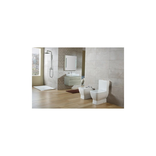 Gala Emma Square Glossy White Floor-Mounted Bidet