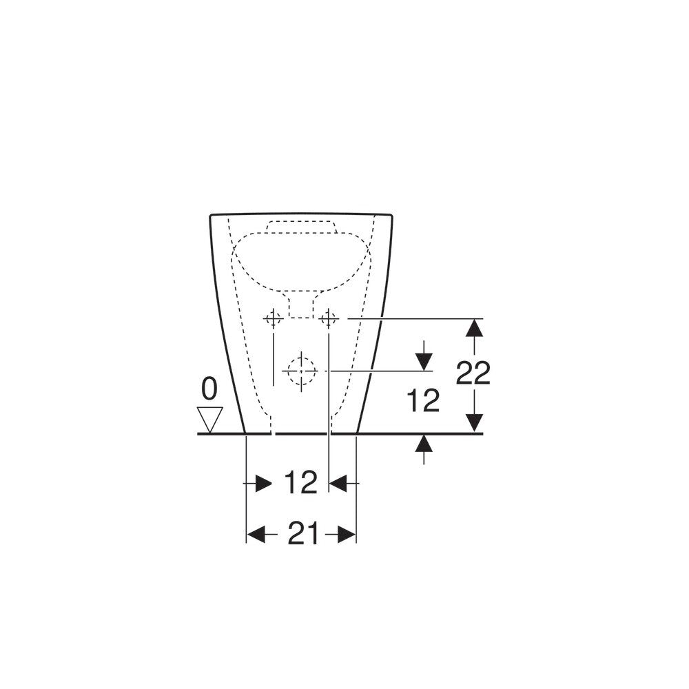 Geberit Acanto Floor-mounted Bidet White