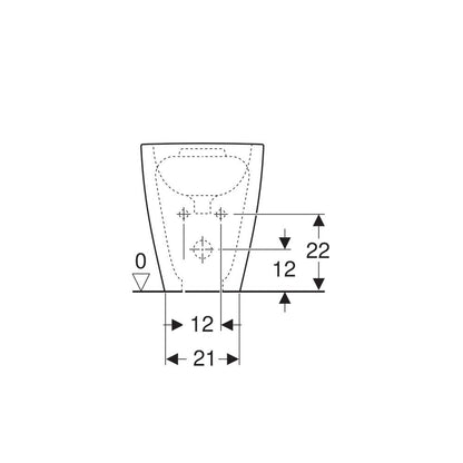 Geberit Acanto Floor-mounted Bidet White