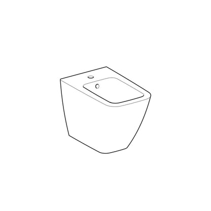 Geberit Icon Square Floor Bidet White