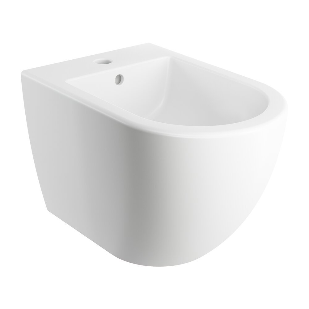 Wall-Hung Bidet Matte White Omnires Ottawa Comfort