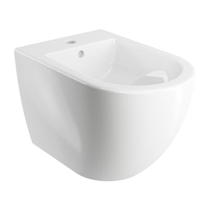 Wall-Hung Bidet White Omnires Ottawa Comfort