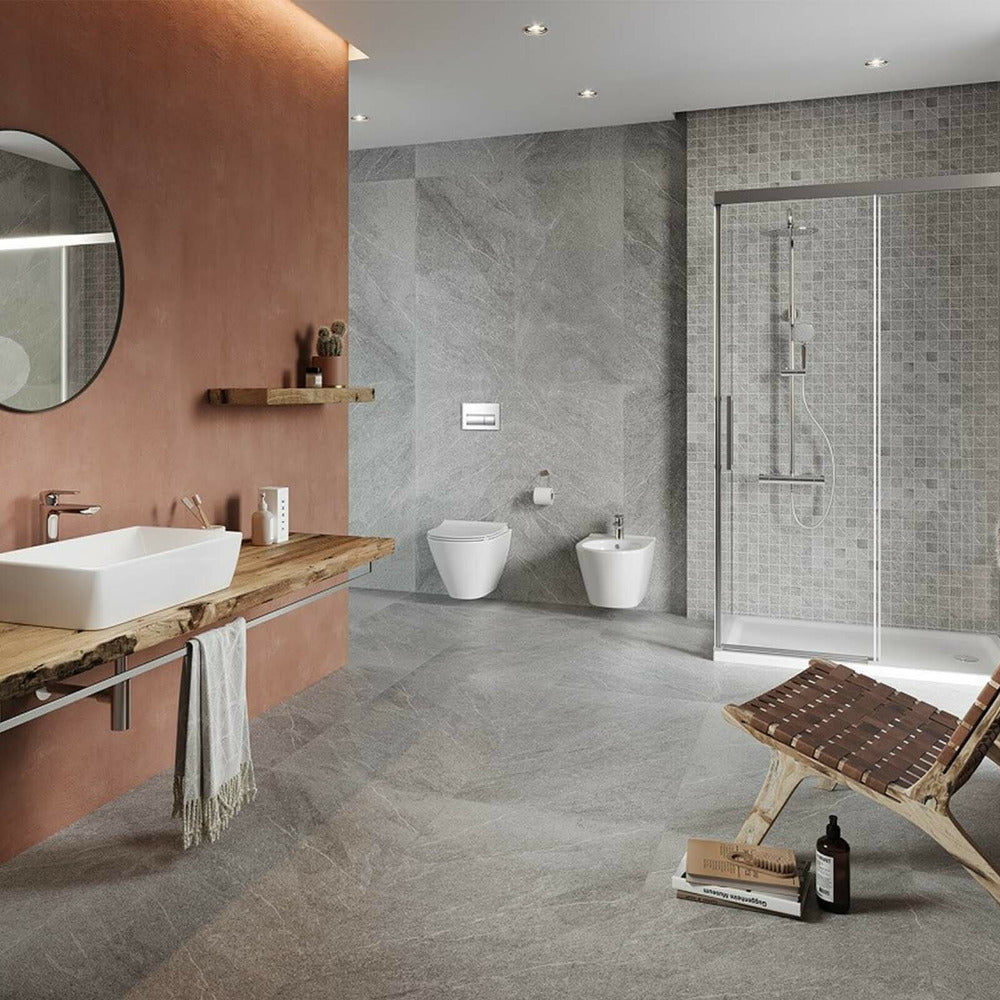 Cersanit City Glossy White Wall-Mounted Bidet with Hidden Fixing