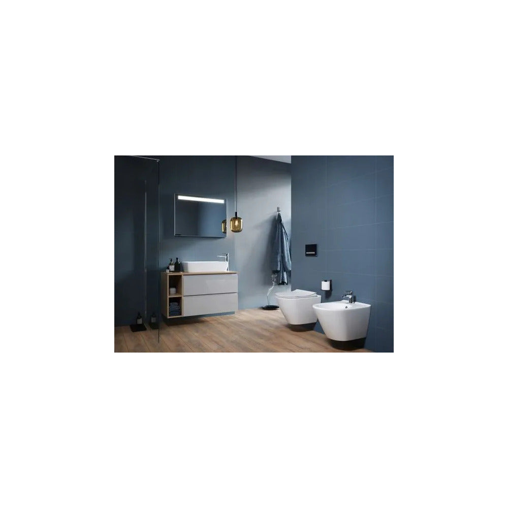 Cersanit City Glossy White Wall-Mounted Bidet with Hidden Fixing
