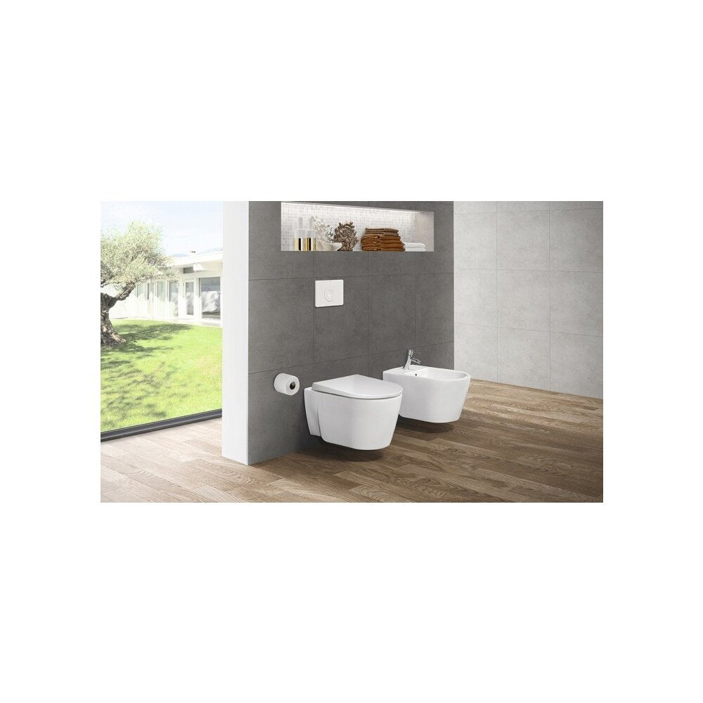 Gala Coral Glossy Wall-Hung Bidet