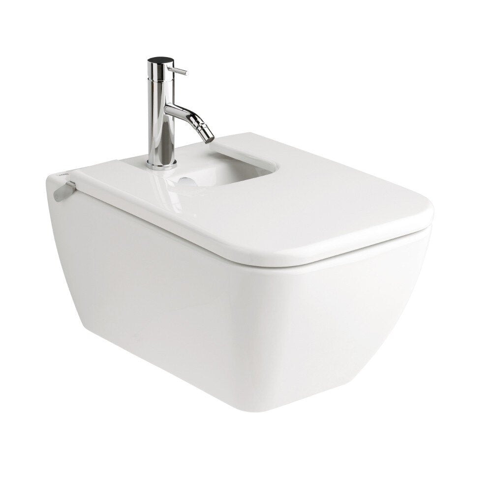Gala Emma Square Glossy Wall-Mounted Bidet