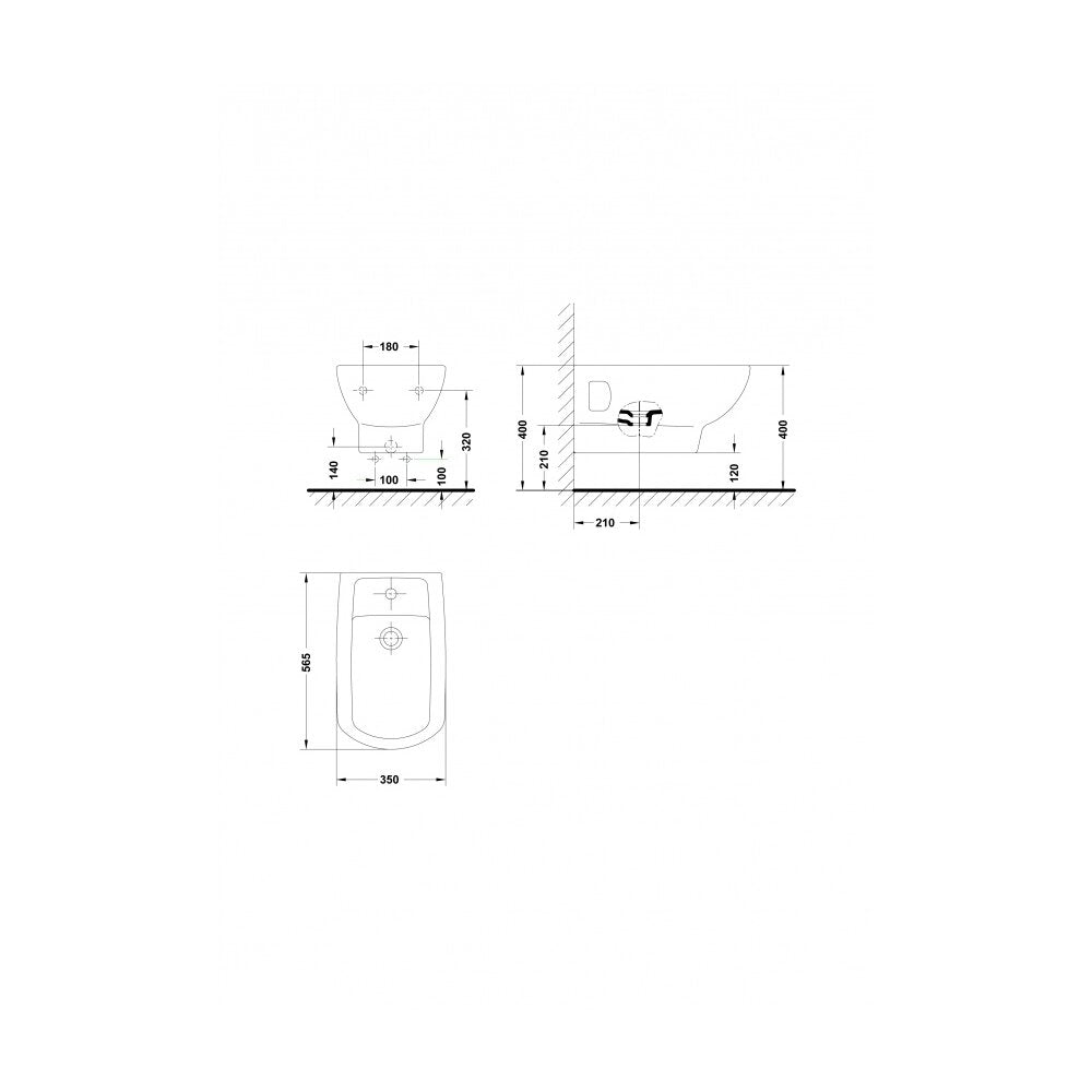 Gala Smart Wall-Hung Bidet 56.5x35