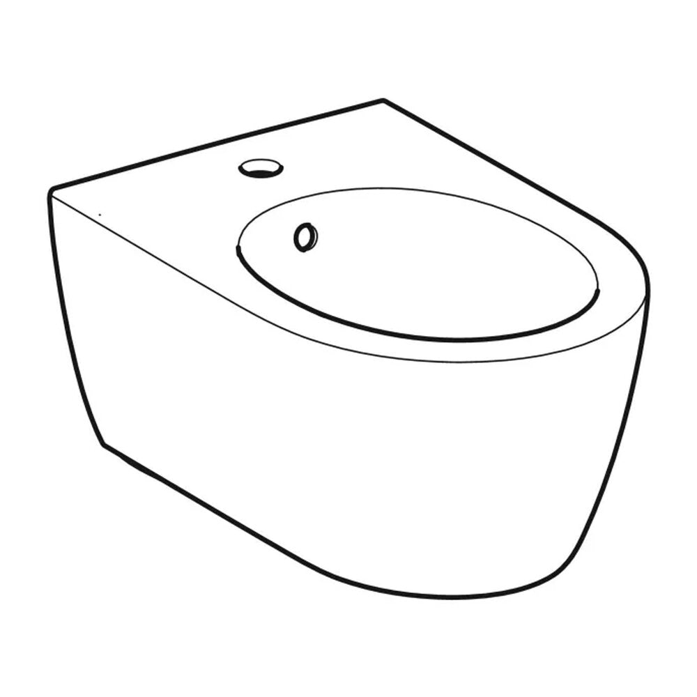 Суспендирано биде Geberit iCon бяло лъскаво