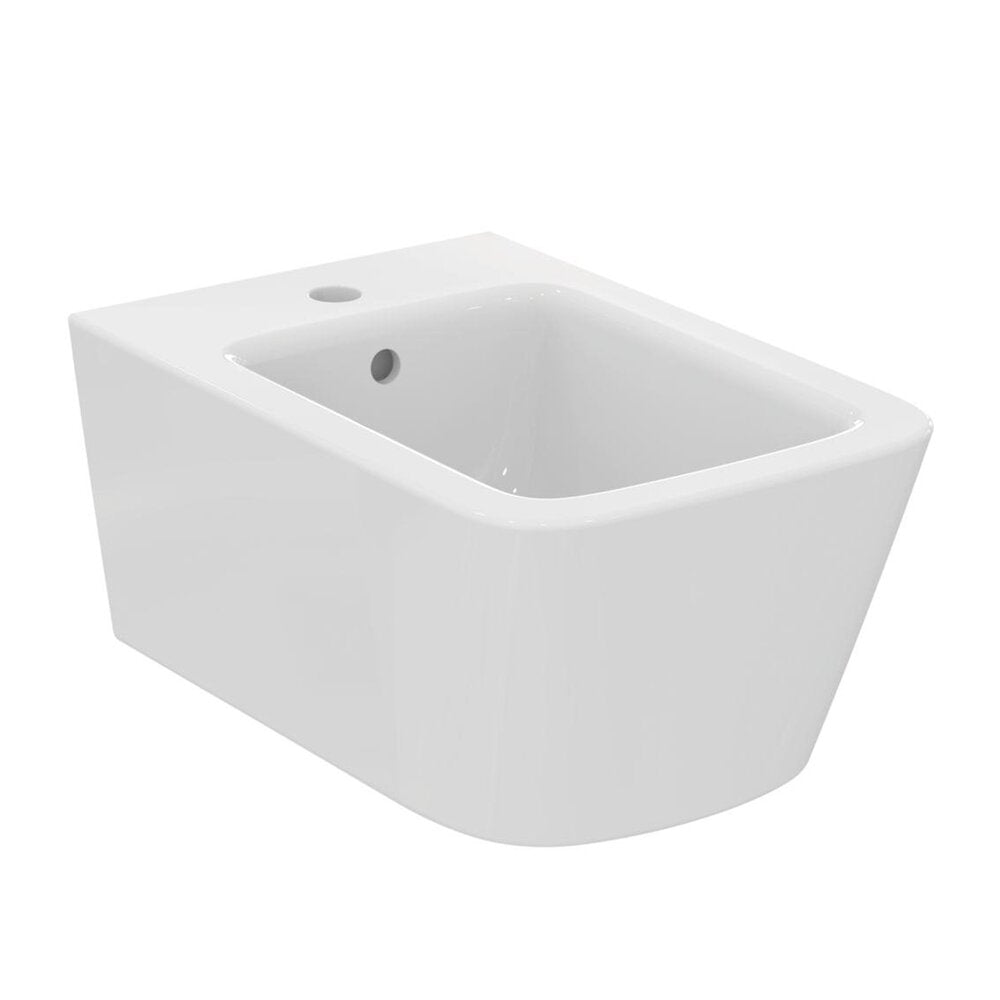 Биде стенен Ideal Standard Atelier Blend Cube бяло гланцово