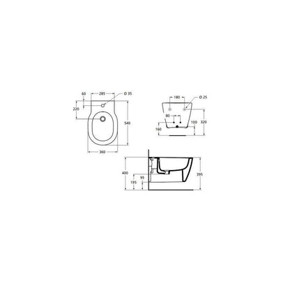 Суспендирано биде Ideal Standard Connect