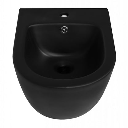 Wall-Mounted Bidet Matte Black Rune Ivaldi