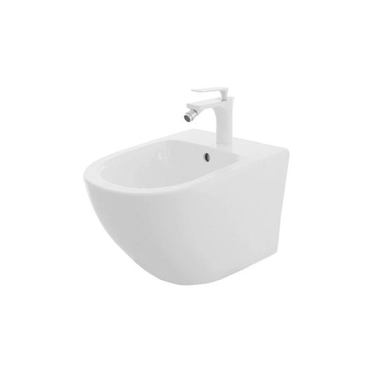 Rea Carlo Mini Oval Glossy Wall-Hung Bidet