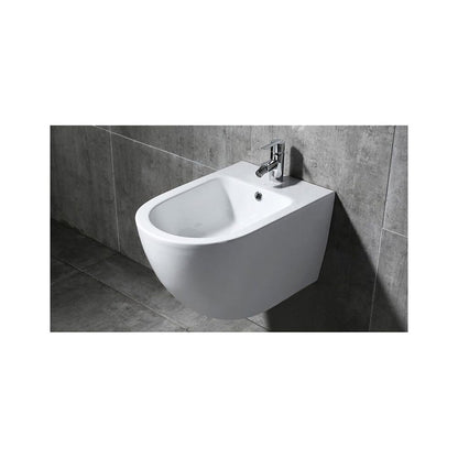 Rea Carlo Mini Oval Glossy Wall-Hung Bidet